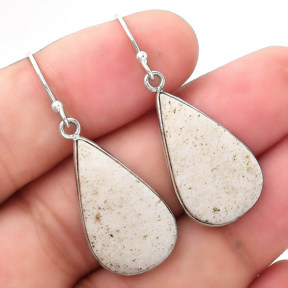 Natural White Scolecite Earrings E-1001 SDE52019
