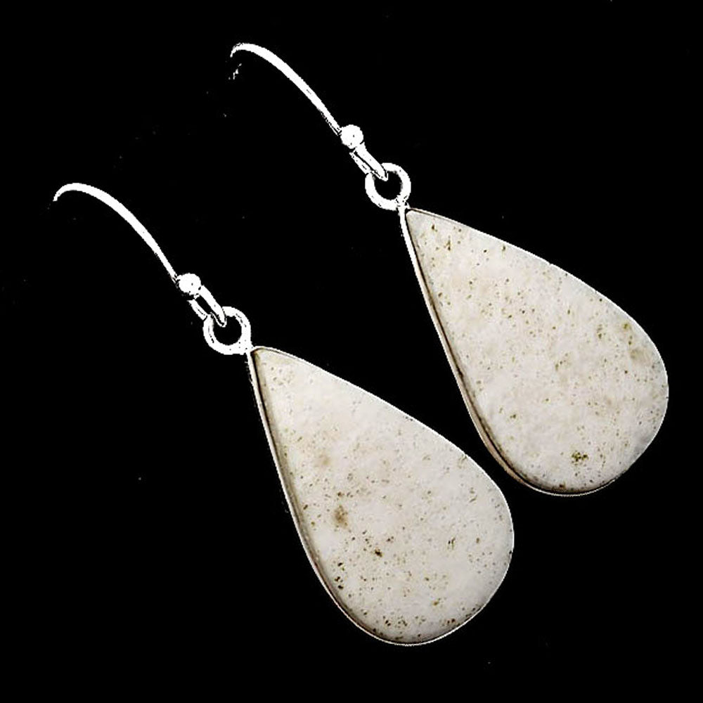 Natural White Scolecite Earrings E-1001 SDE52019