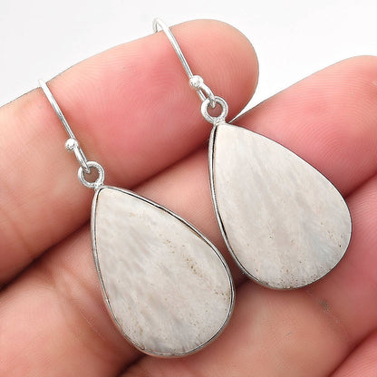 Natural White Scolecite Earrings E-1001 SDE52021