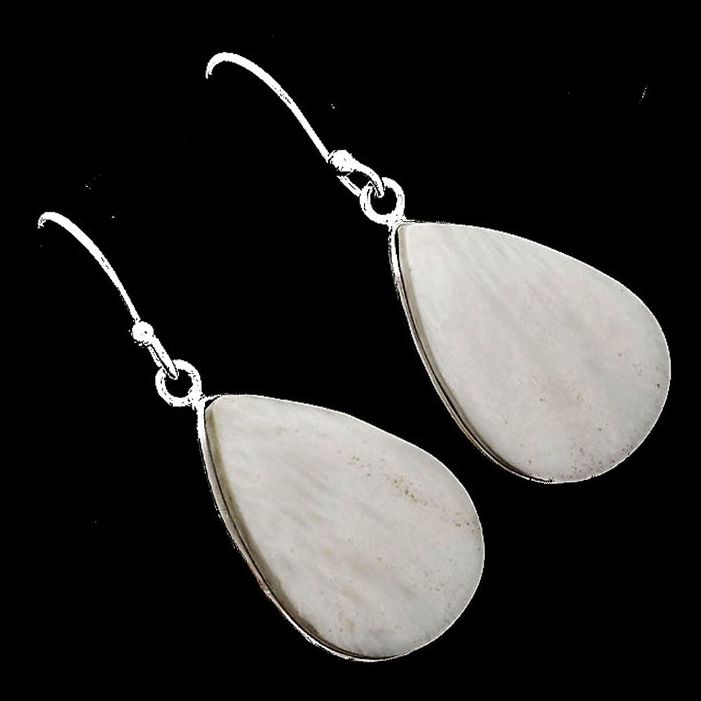 Natural White Scolecite Earrings E-1001 SDE52021