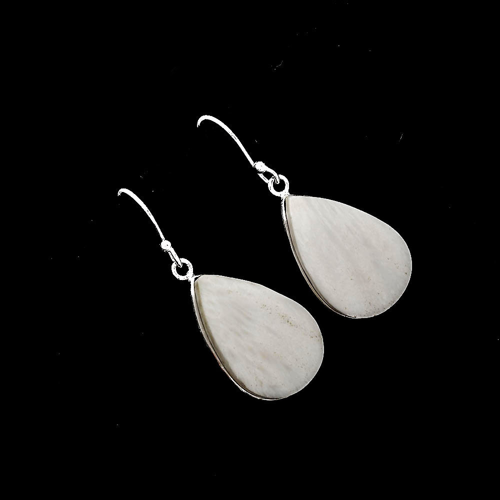 Natural White Scolecite Earrings E-1001 SDE52021