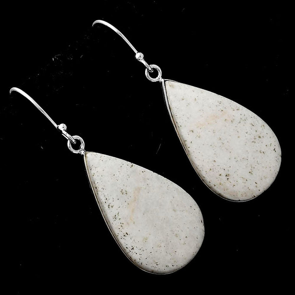 Natural White Scolecite Earrings E-1001 SDE52022