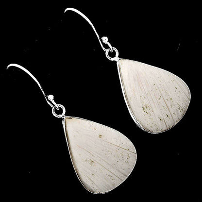 Natural White Scolecite Earrings E-1001 SDE52036