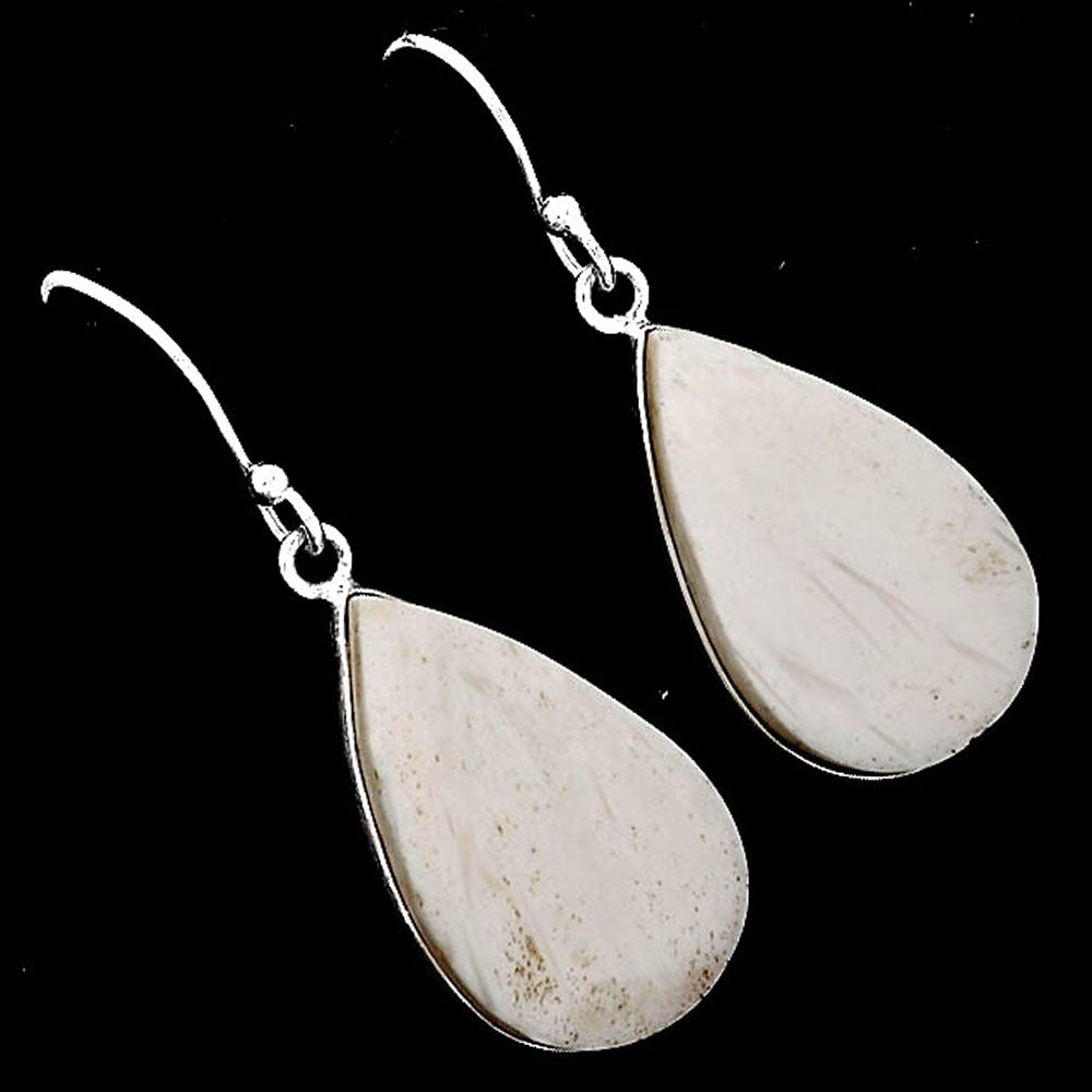 Natural White Scolecite Earrings E-1001 SDE52082