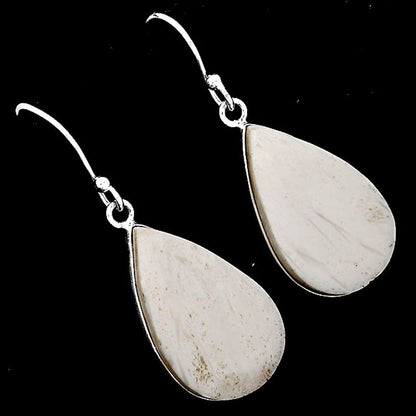 Natural White Scolecite Earrings E-1001 SDE52082