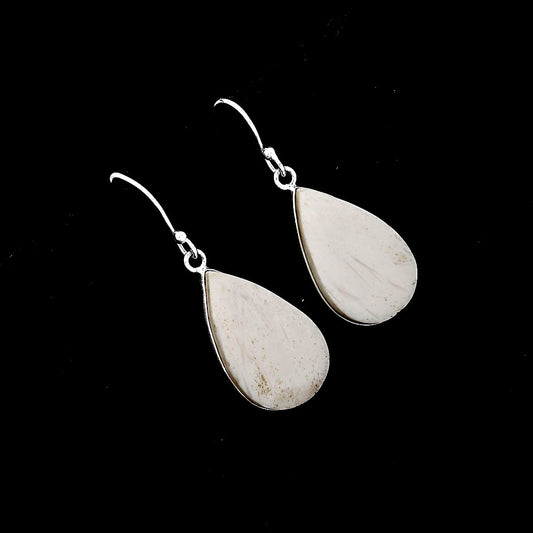 Natural White Scolecite Earrings E-1001 SDE52082