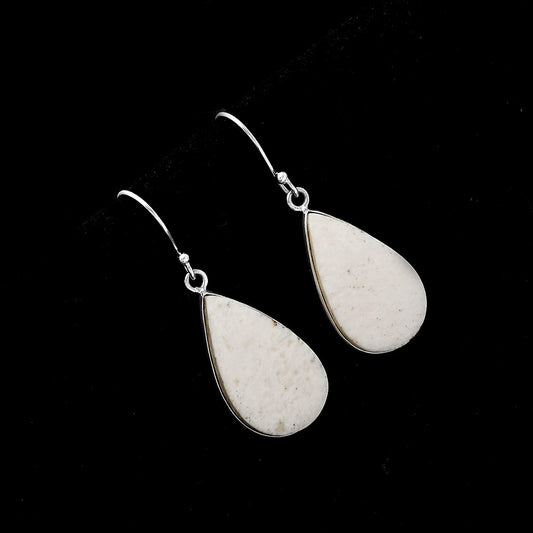 Natural White Scolecite Earrings E-1001 SDE52091