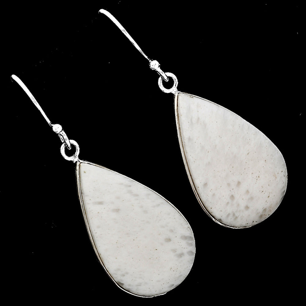 Natural White Scolecite Earrings E-1001 SDE52101
