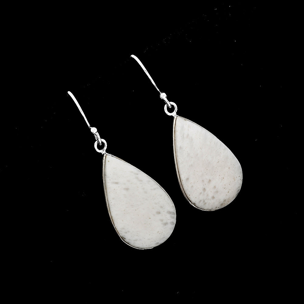 Natural White Scolecite Earrings E-1001 SDE52101