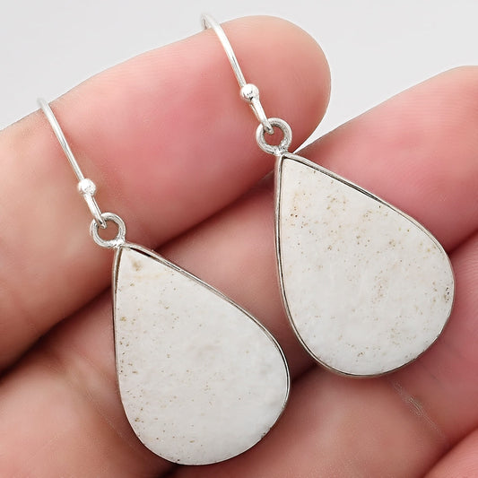 Natural White Scolecite Earrings E-1001 SDE52102