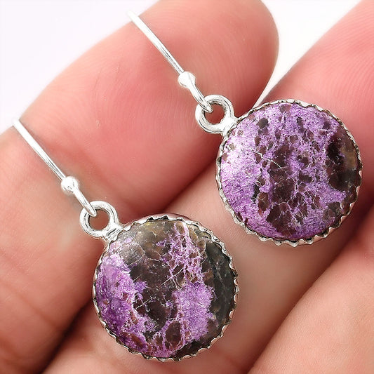 Natural Purpurite - South Africa Earrings E-1113 SDE52722