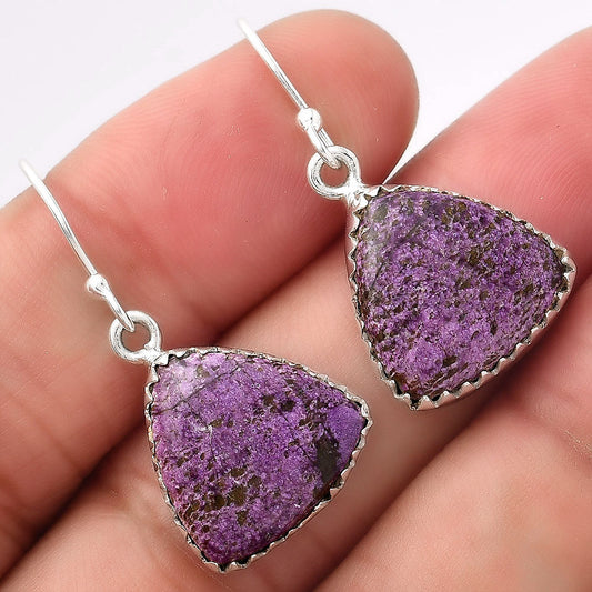 Natural Purpurite - South Africa Earrings E-1113 SDE52723