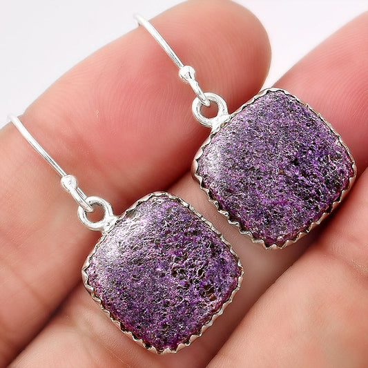 Natural Purpurite - South Africa Earrings E-1113 SDE52737