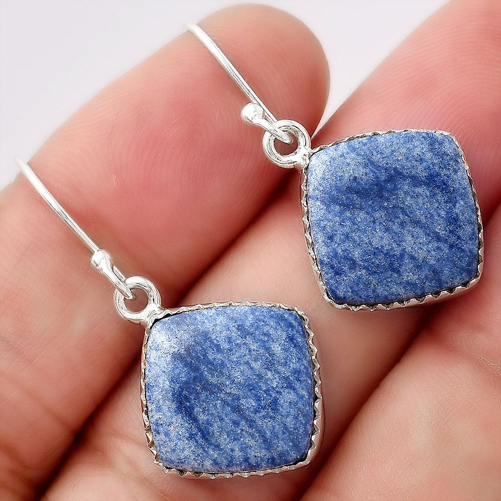 Natural Dumortierite Quartz Earrings E-1113 SDE52741
