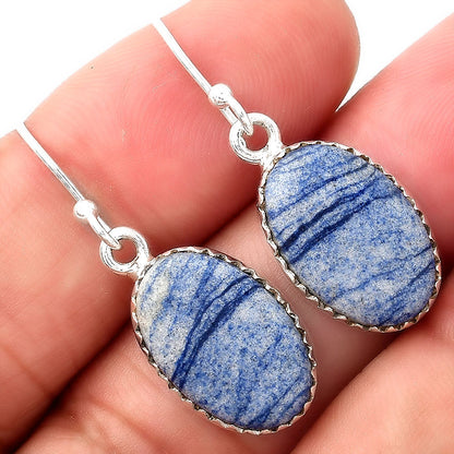 Natural Dumortierite Quartz Earrings E-1113 SDE52763