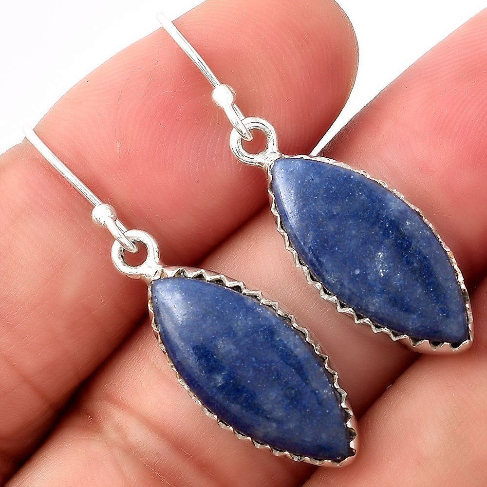 Natural Dumortierite Quartz Earrings E-1113 SDE52764