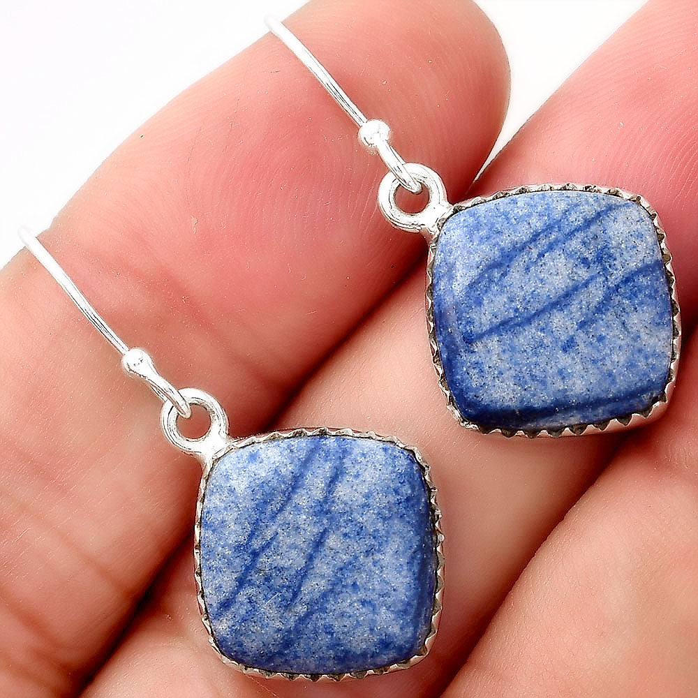 Natural Dumortierite Quartz Earrings E-1113 SDE52770