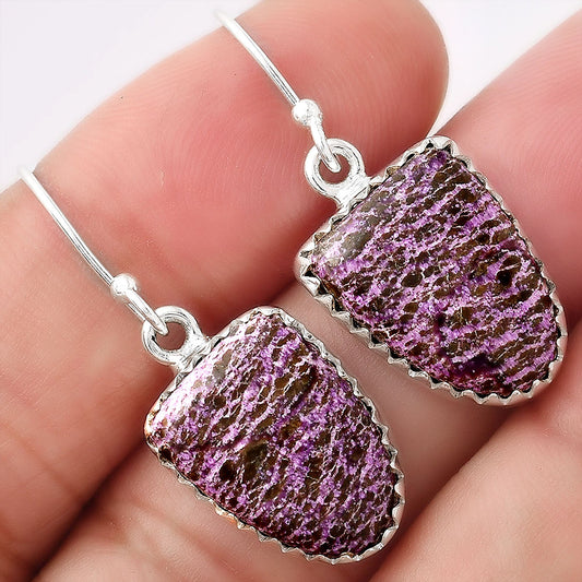 Natural Purpurite - South Africa Earrings E-1113 SDE52778
