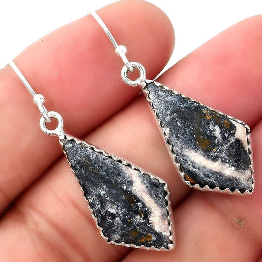 Natural Indian Blanket Jasper Earrings E-1113 SDE52780