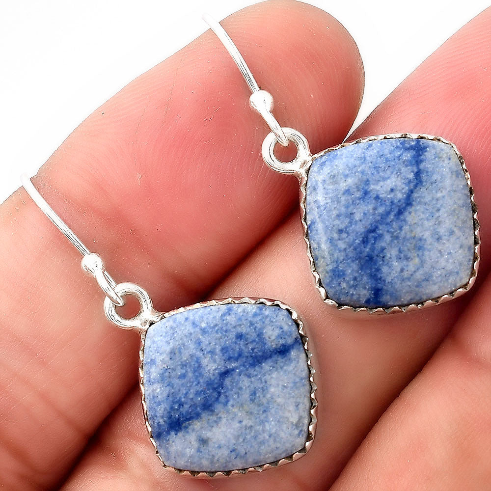 Natural Dumortierite Quartz Earrings E-1113 SDE52781