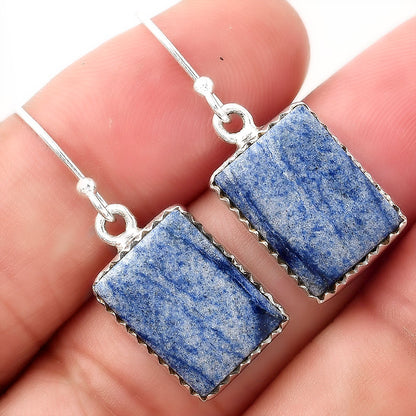 Natural Dumortierite Quartz Earrings E-1113 SDE52789