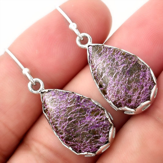 Natural Purpurite - South Africa Earrings E-1113 SDE52837