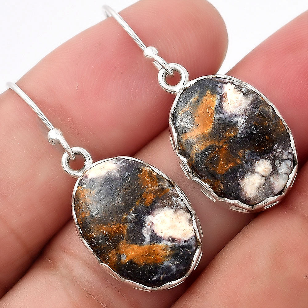 Natural Indian Blanket Jasper Earrings E-1113 SDE52850