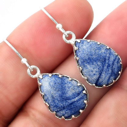 Natural Dumortierite Quartz Earrings E-1113 SDE52886