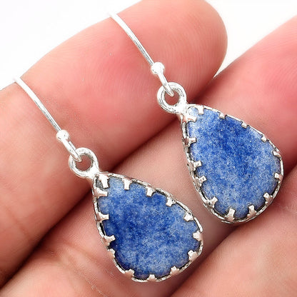 Natural Dumortierite Quartz Earrings E-1113 SDE52923