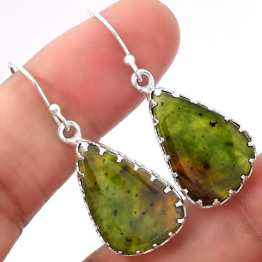 Natural Chrome Chalcedony Earrings E-1113 SDE52933