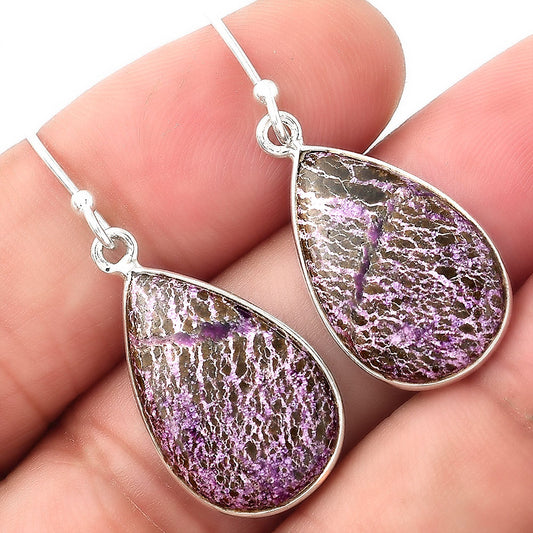 Natural Purpurite - South Africa Earrings E-1001 SDE53148