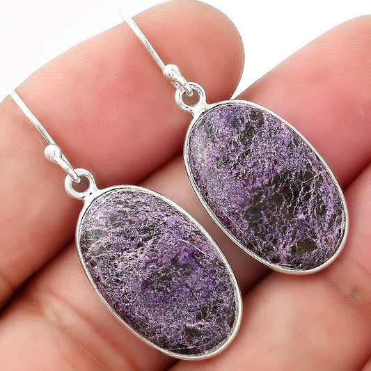 Natural Purpurite - South Africa Earrings E-1001 SDE53174