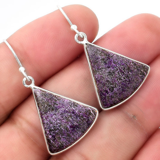 Natural Purpurite - South Africa Earrings E-1001 SDE53209