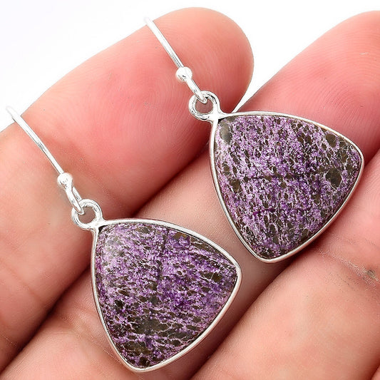 Natural Purpurite - South Africa Earrings E-1001 SDE53350