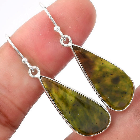 Natural Chrome Chalcedony Earrings E-1001 SDE53361