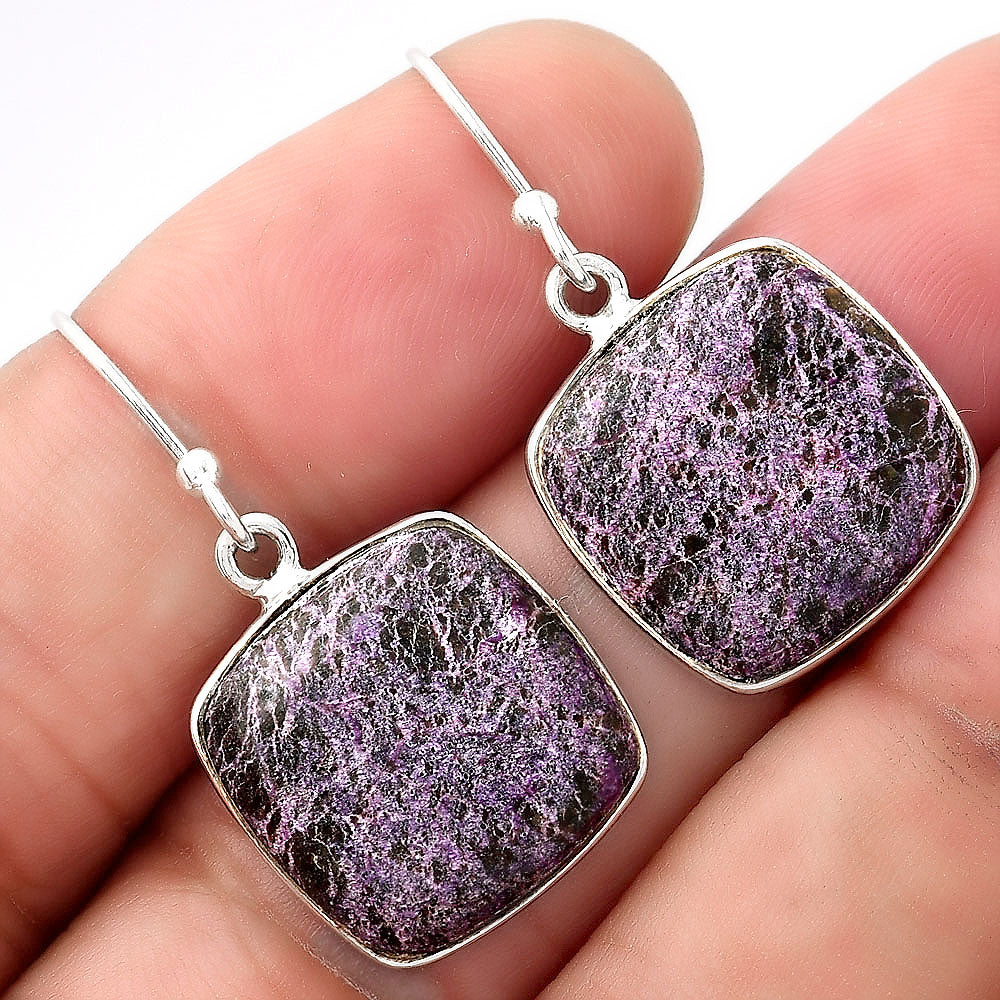 Natural Purpurite - South Africa Earrings E-1001 SDE53394