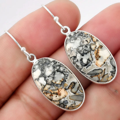 Natural Maligano Jasper - Indonesia Earrings E-1001 SDE53410