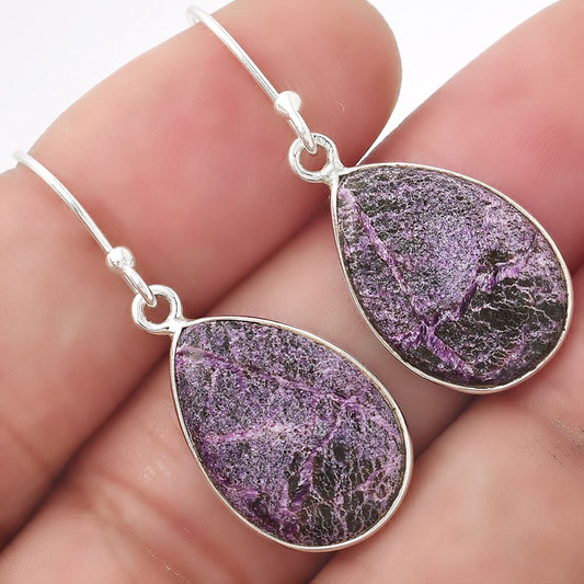 Natural Purpurite - South Africa Earrings E-1001 SDE53479