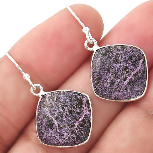Natural Purpurite - South Africa Earrings E-1022 SDE53499