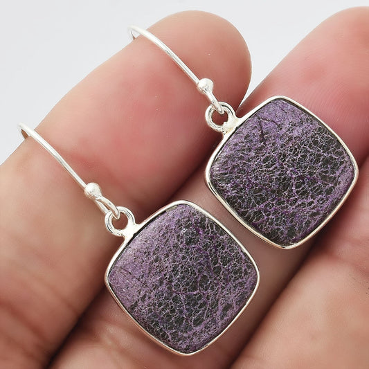 Natural Purpurite - South Africa Earrings E-1001 SDE54656