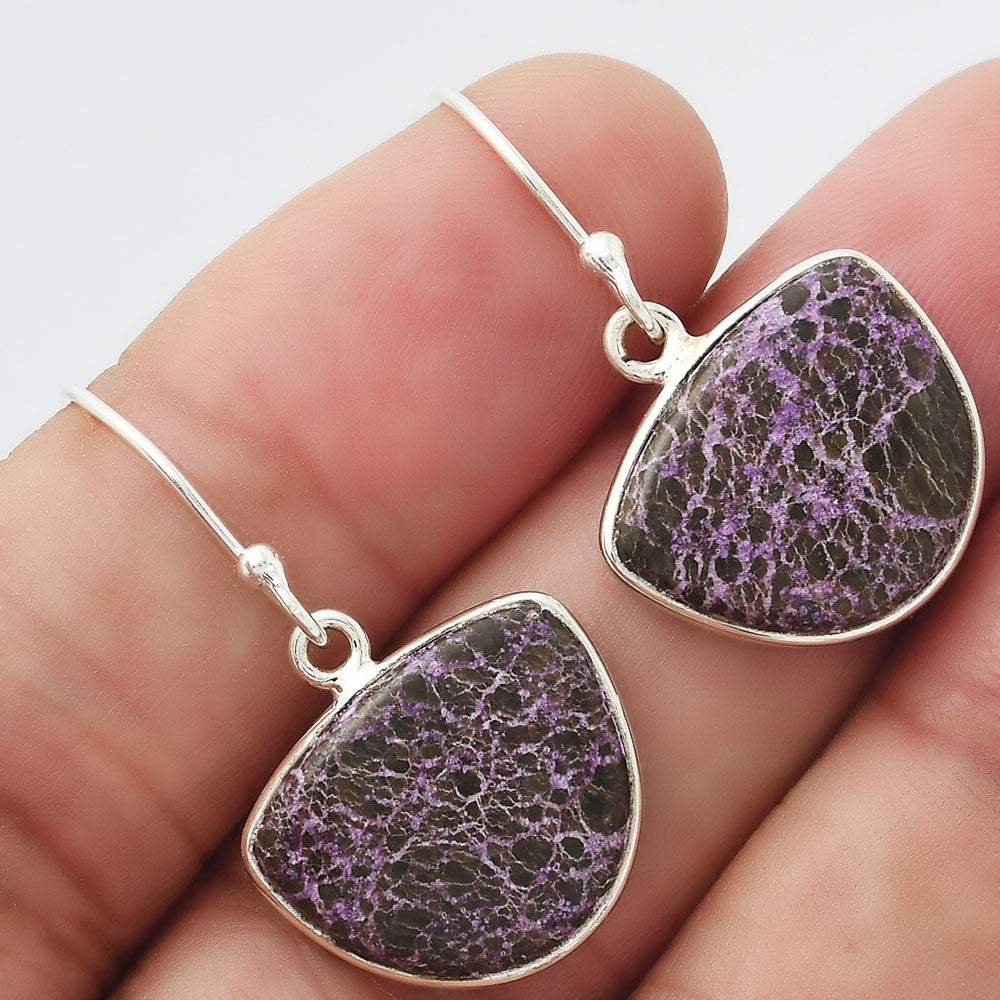 Natural Purpurite - South Africa Earrings E-1001 SDE54665