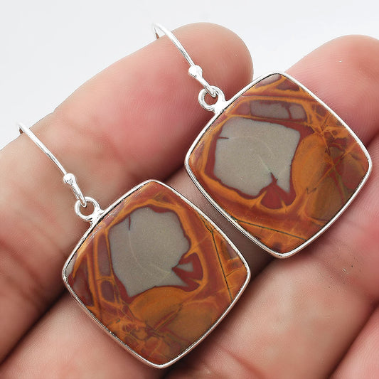 Natural Noreena Jasper Earrings E-1001 SDE54667