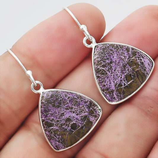 Natural Purpurite - South Africa Earrings E-1001 SDE54718