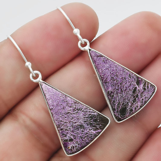 Natural Purpurite - South Africa Earrings E-1001 SDE54759