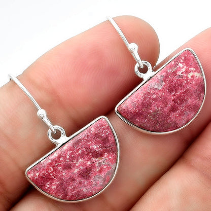 Natural Pink Thulite - Norway Earrings E-1001 SDE54874