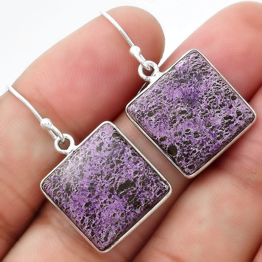 Natural Purpurite - South Africa Earrings E-1001 SDE54911