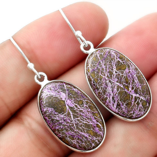 Natural Purpurite - South Africa Earrings E-1001 SDE54918