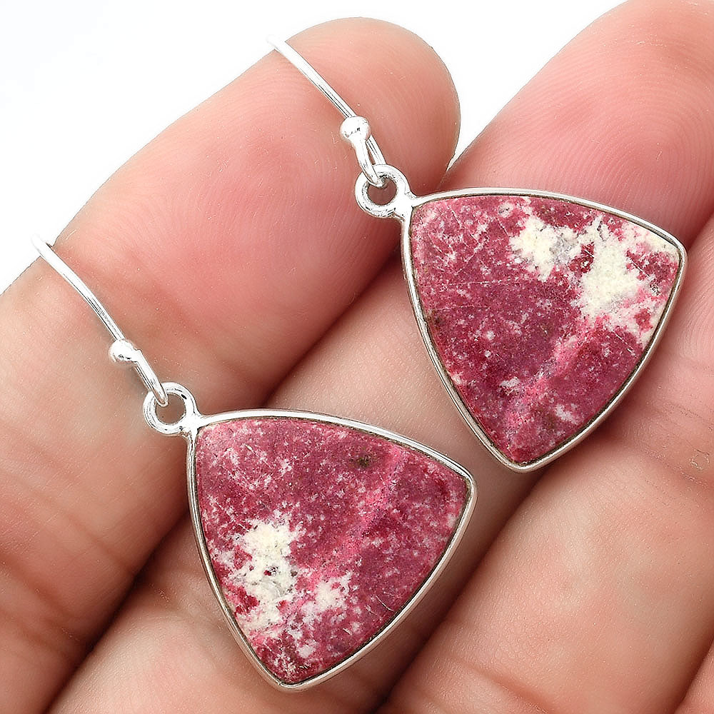 Natural Pink Thulite - Norway Earrings E-1001 SDE55004