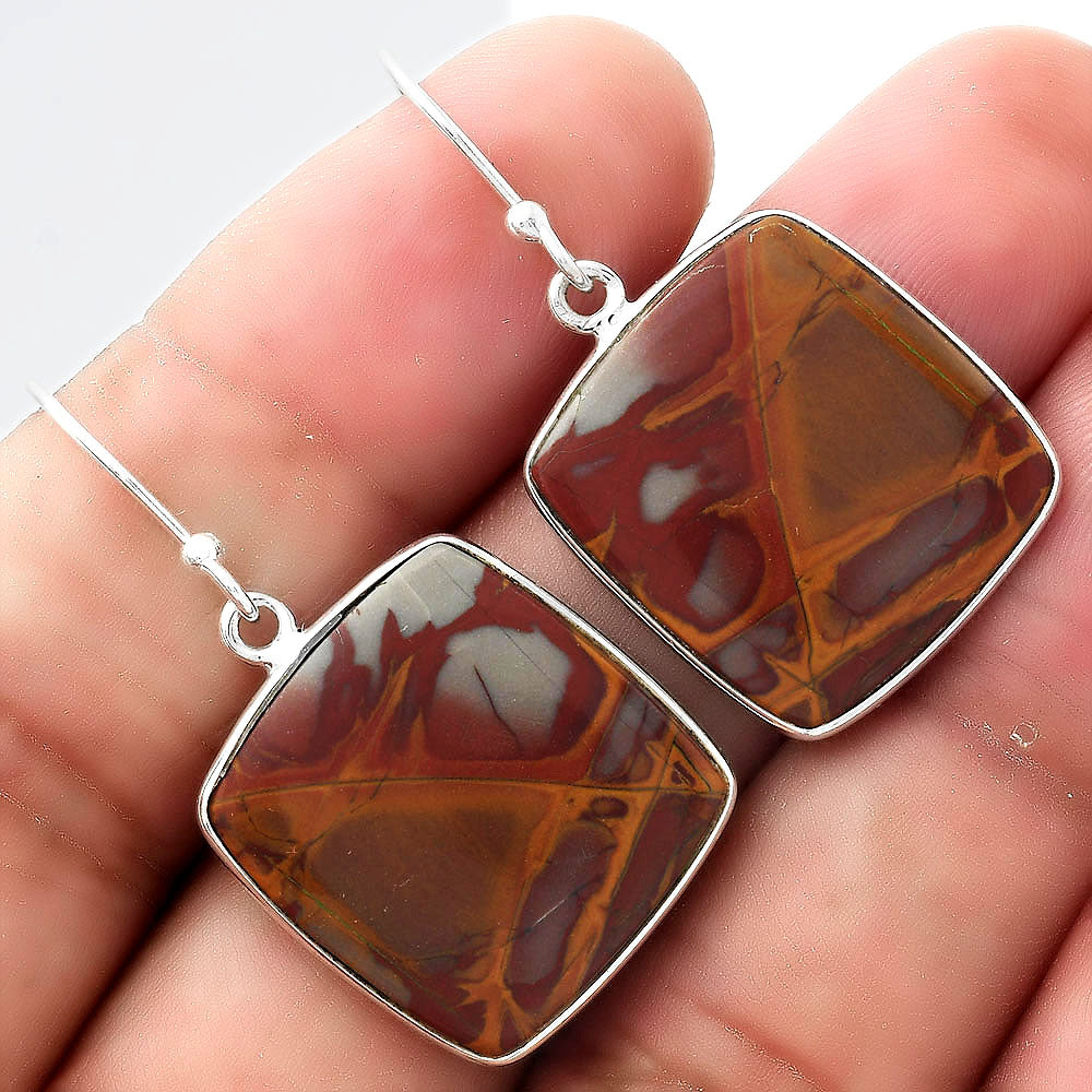 Natural Noreena Jasper Earrings E-1001 SDE55064