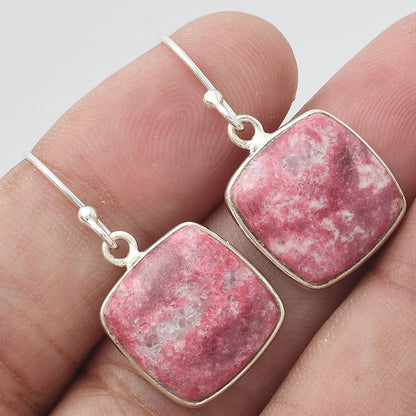 Natural Pink Thulite - Norway Earrings E-1001 SDE55075